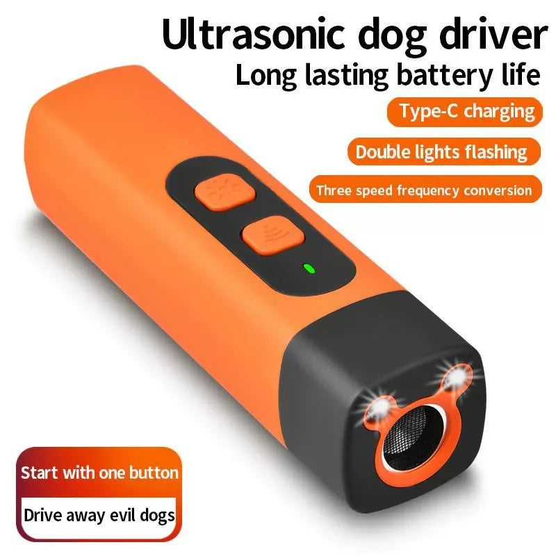 HushPup Ultrasonic Bark Trainer — Rechargeable Sound-Only Bark Control for Dogs