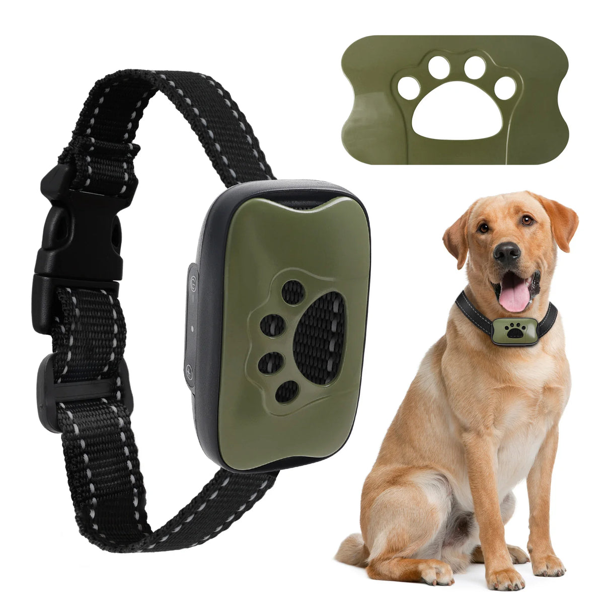HushPup No-Shock Bark Collar — Gentle Beep & Vibration Training