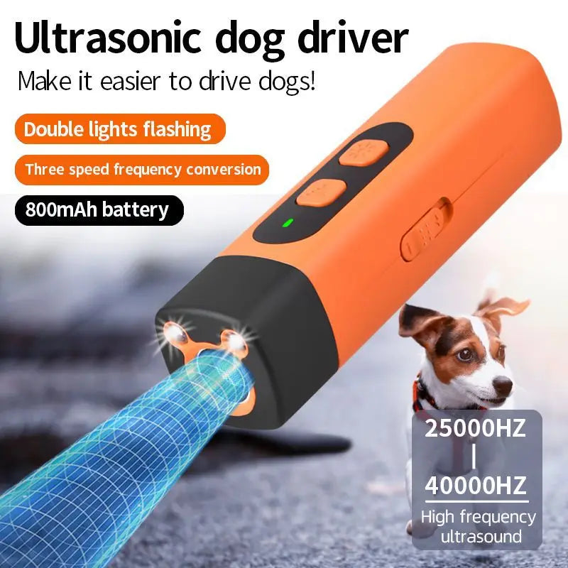 HushPup Ultrasonic Bark Trainer — Rechargeable Sound-Only Bark Control for Dogs