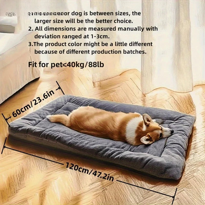 Ultra-Plush Calming Dog Bed for Large Breeds | Machine Washable