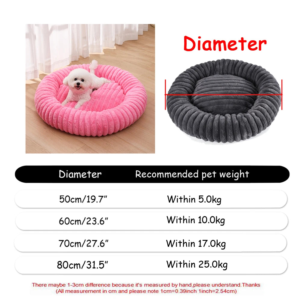 CloudNest Calming Donut Bed for Dogs & Cats