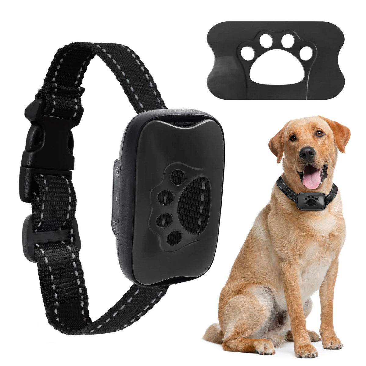 HushPup No-Shock Bark Collar — Gentle Beep & Vibration Training