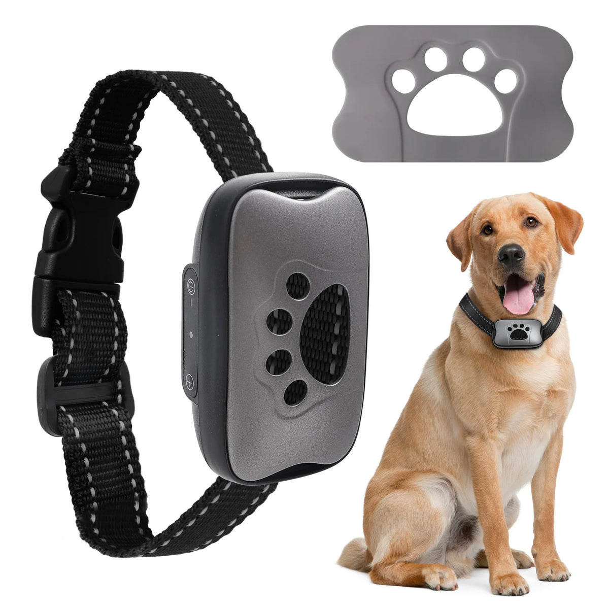 HushPup No-Shock Bark Collar — Gentle Beep & Vibration Training