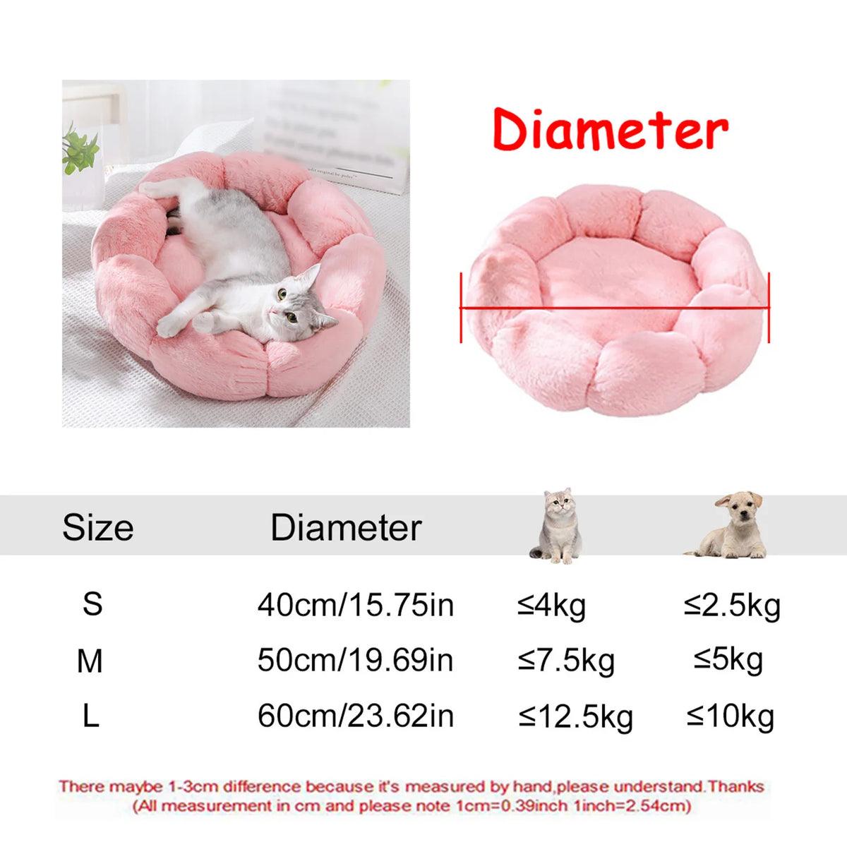 CloudNest Calming Donut Bed for Dogs & Cats