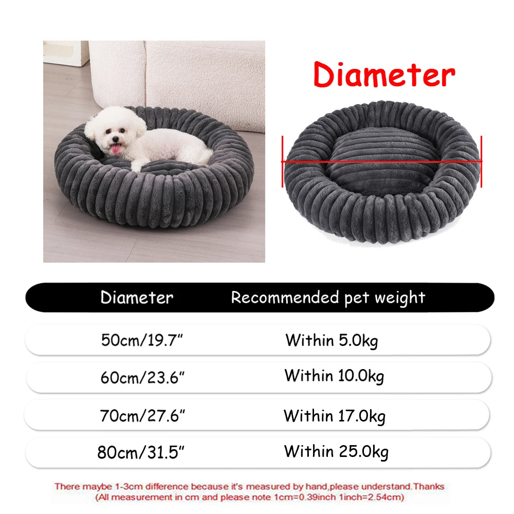 CloudNest Calming Donut Bed for Dogs & Cats