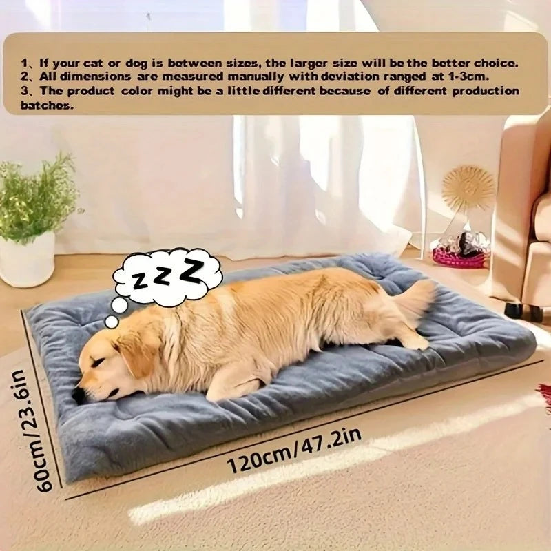 Ultra-Plush Calming Dog Bed for Large Breeds | Machine Washable